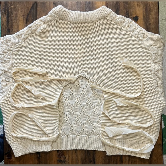 Chan Luu - NWT - Cozy Cable Knit Sweater- Size 2-See measurement pictures - Picture 7 of 14